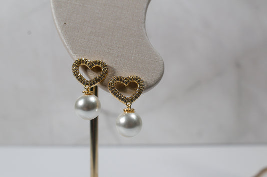 Gota de perla de corazón